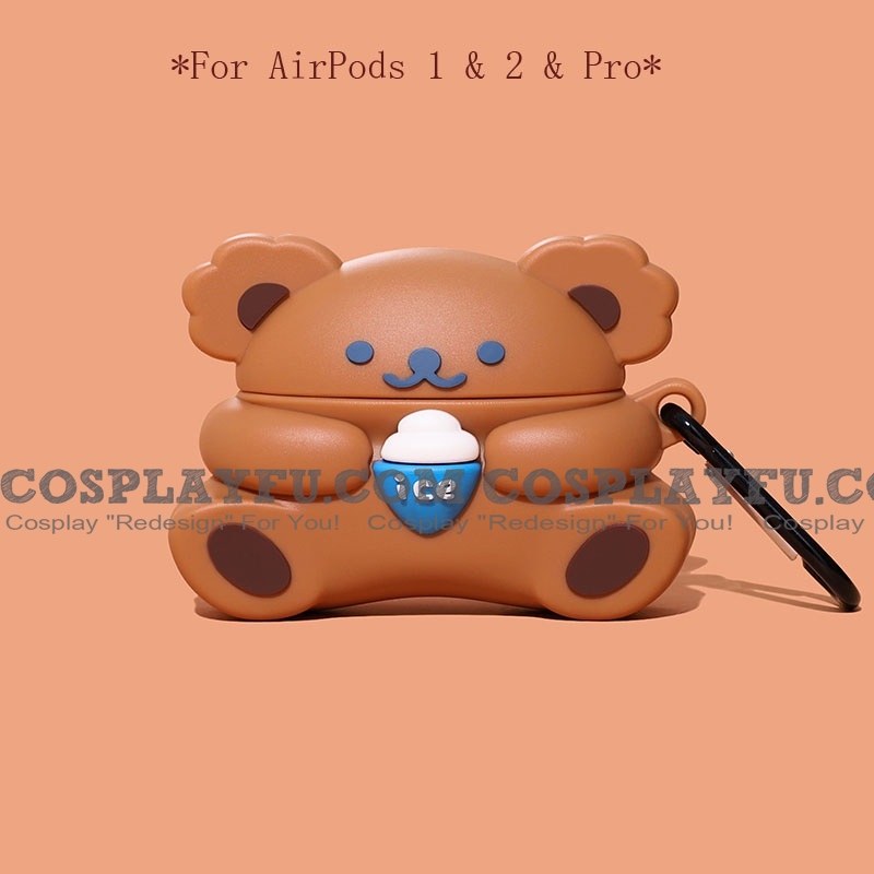 Lovely Ice Sahne Bär l | Silicone Case for Apple AirPods 1, 2, Pro Cosplay